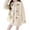 Beige, variant on Women's 2025 Winter Coats Fleece Jacket Lambswool Patchwork Long Sleeve Pockets Warm Outerwear Fall Winter Clothes