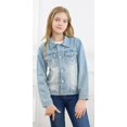 thumbnail image 3 of Chaqueta vaquera Cromoncent para niños y niñas Butterfly Blue 2-3T, 3 of 7