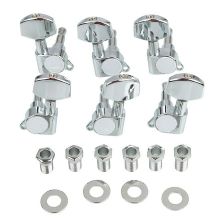 - Ktaxon 6Pcs Acoustic Guitar Tuning Pegs Chrome Tuners Machine Heads
