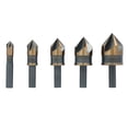 thumbnail image 1 of Juego de brocas avellanadas DEWALT DWAMDB5SETCS para madera, metal y plástico, 5 unidades, 1 of 8