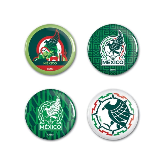 Mexico National Soccer Team 4 Pack 1.25" Buttons