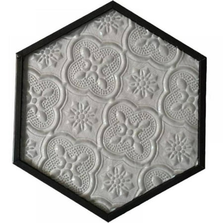 

Glass Coaster for Drinks Cup Coaster Set with Carved Glass Stylish for Coffee Tea Wine Coasters Hexagon and Square Coasters Home Decor