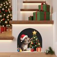 thumbnail image 5 of Cififendec Christmas 2D Mouse No Glue Wall Stickers, 5.91", Arch Shaped Cute Holiday Mouse Decal for Xmas Fireplace Surround Applying, 5 of 6