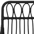 thumbnail image 4 of vidaXL 5 Piece Garden Dining Set Black Poly Rattan, 4 of 7