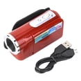 thumbnail image 1 of Videocámara Portátil Para Niños Con Cámara De Video Digital Hd 16X Con Pantalla Tft Lcd Roja Advancent  EL008193-00, 1 of 6