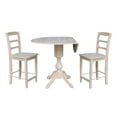 thumbnail image 5 of 42" Round Solid Wood Dual Drop Leaf Pedestal Table - Unfinished, 5 of 112