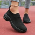 thumbnail image 3 of Mepaouo Womens Walking Shoes Ladies Casual Fashion Sock Sneakers Slip on Air Cushion Platform Sneaker, 3 of 8