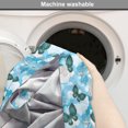 thumbnail image 2 of Butterfly Dog Crate Cover, Floral Ornamental Moths in Sky with Clouds, Easy to Use Pet Kennel Cover Small Dogs Puppies Kittens, 7 Sizes, Sky Blue Dark Teal, by Ambesonne, 2 of 6