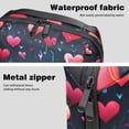thumbnail image 4 of Valentine's Day USB Organizer Oxford Cloth Waterproof Charger Phone Case Hard Drive Bags USB Case Bag 5.9x9.44x3.14 in Digital Product Storage Organizer, 4 of 6