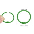 thumbnail image 2 of Unique Bargains 30mm Loose Leaf Binder Rings, 12Pack 2.2mm Metal Flash Card Book Binding Rings for Key Chain Card, Green, 2 of 7