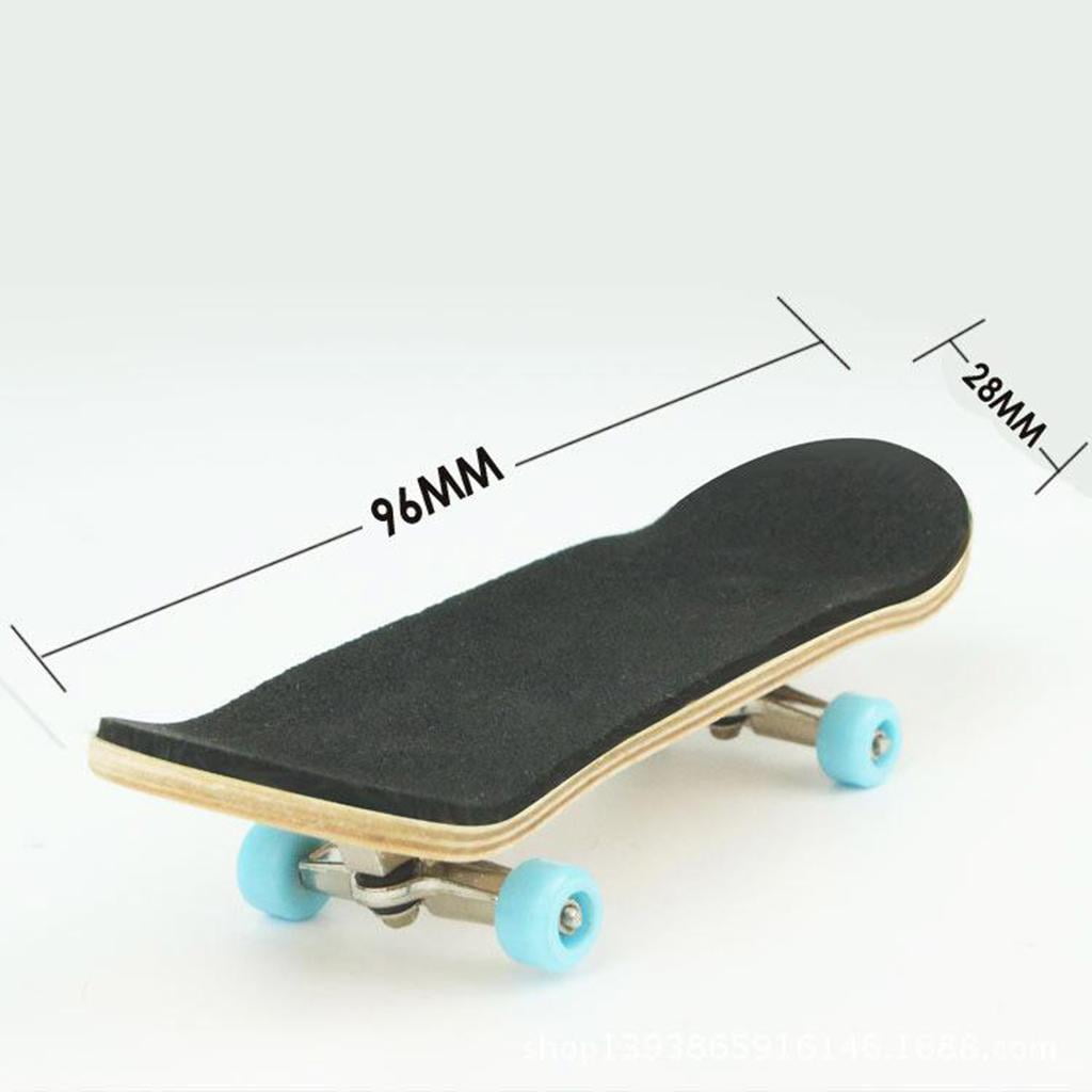 Wood Finger Skateboard 9.6cm Sealed Bearing Mini Fingerboards Board Game 