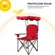 thumbnail image 5 of Silla de Camping Plegable Costway con Toldo de Sombra y Portavasos Carga 120 kg para Patio Campamento 53,5 x 53,5 x 130 cm Rojo, 5 of 7