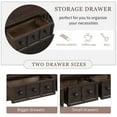 thumbnail image 4 of 60" Rustic Console Table, Entryway Sofa Table with 4 Drawers & Storage Shelf for Living Room, 4 of 9