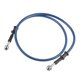 thumbnail image 1 of 100cm 39.37 "Longitud 10mm ID Motocicleta Línea de freno hidráulico Tubo de manguera de aceite 0 ° Cable trenzado de acero inoxidable para ATV Motocross Sport Bikes Azul, 1 of 1