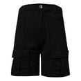 thumbnail image 1 of AQUARIVE Short Cargo Décontracté Extensible pour Femmes, Taille Élastique Haute, Ample, Été, Noir, m, 1 of 7