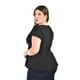thumbnail image 3 of Blusa manga con detalle Roman Fashion /Tallas Extras, 12351 (Negro) negro 38, 3 of 6