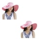 thumbnail image 4 of Qarigey Elegante sombrero para el sol para mujer - Plegable enrollable Innovador para una protección solar efectiva Ecológico Rosa paja rosa 2Conjunto, 4 of 6