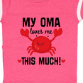 thumbnail image 4 of Inktastic Oma Loves Me Grandson Boys or Girls Baby Bodysuit, 4 of 5