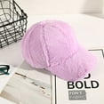 thumbnail image 3 of Fgnfyis Men and Women Fashion Autumn Winter Adjustable Baseball Caps Breathable Warm Ear Hats for Men Purple, 3 of 3