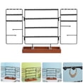 thumbnail image 3 of Jewelry Organizer Metal Jewelry Storage Rack Tabletop Jewelry Display Rack with Base, 3 of 7