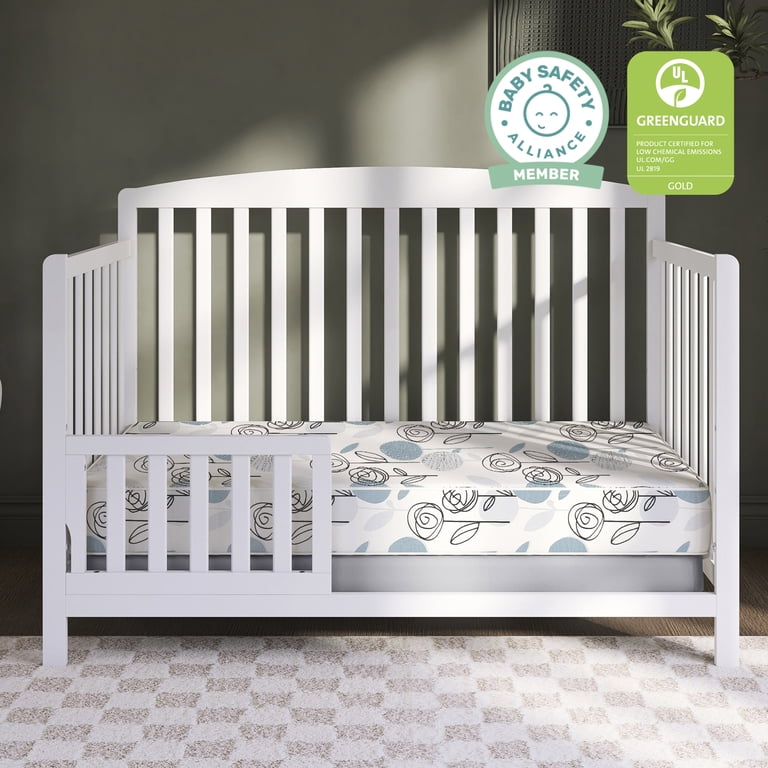 Dream On Me Nap Nest Crib Mattress, Teal Flowers photo 6