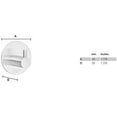 thumbnail image 2 of Smedbo Beslagsboden Hook, 2 of 2