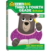 School Zone Big Third & Fourth Grade Scholar Workbook (Walmart Exclusive)