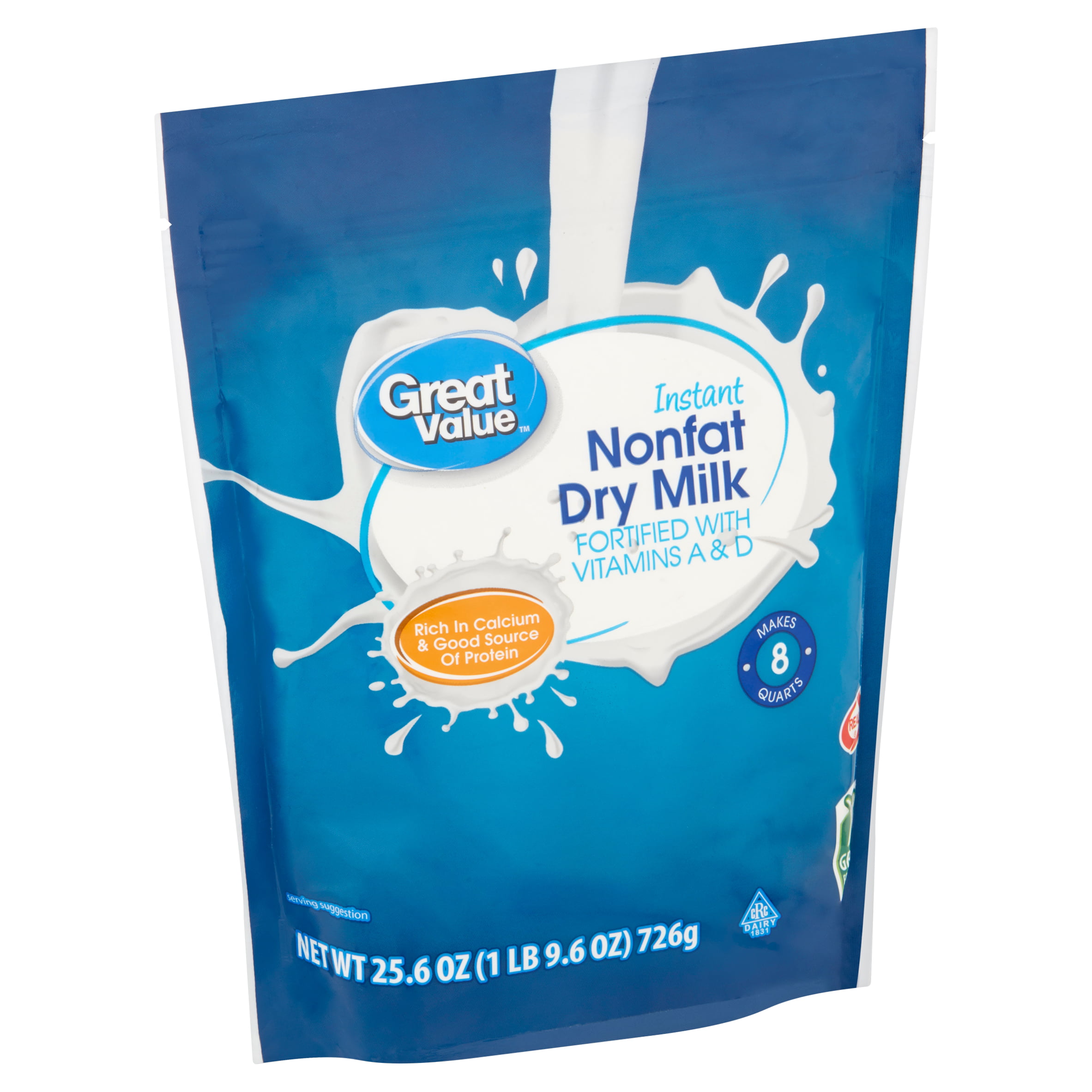 Great Value Instant Nonfat Dry Milk 25 6 Oz Walmart Com Walmart Com
