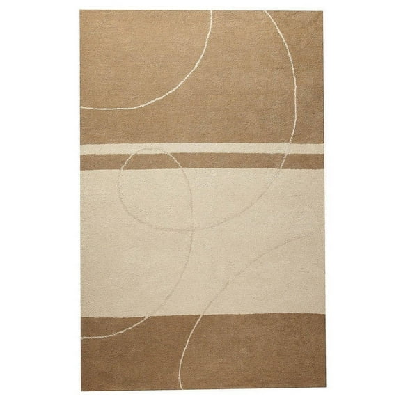 MA Trading Handmade Indo Trenza Rug (India) Beige 5' x 7' 5' x 8' Living Room