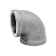 thumbnail image 2 of Anvil 8700124251, Malleable Iron Pipe Fitting, 90 Degree Elbow, 1" NPT Female, Galvanized Finish, 2 of 2