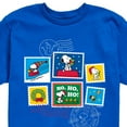 thumbnail image 3 of Peanuts - Christmas - Ho Ho Ho Holiday Stamps - Toddler & Youth Short Sleeve Graphic T-Shirt, 3 of 5