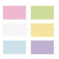 3x5 Inches Cards Divider Card Colored Indexes Paper Lined Pattern Cards ...