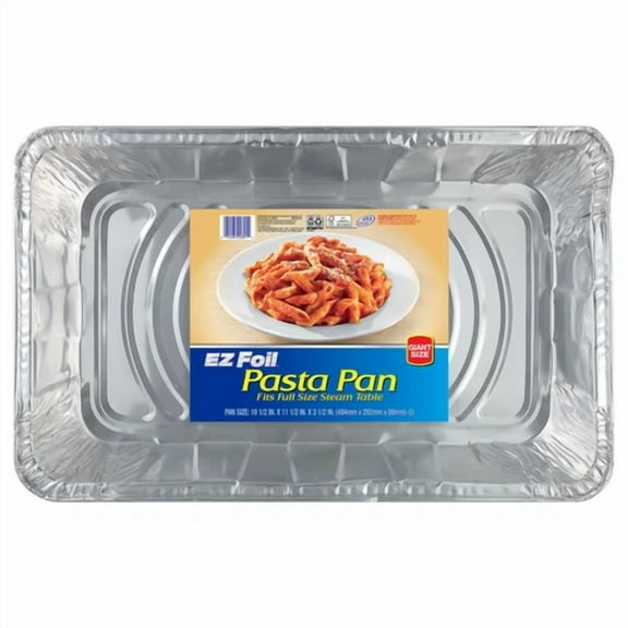 Ez Foil Disposable Pasta Pan 19.5 X 11.5 Inches Full Size Steam Table Pan 1 Ct
