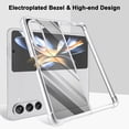 thumbnail image 3 of Compatible for Samsung Galaxy Z Fold 5 Case, Galaxy Z Fold 5 Clear Phone Case Cover with Four Corners Airbag Fall Prevention, Slim Thin Shockproof Protective Cases for Samsung Z Fold 5 (Silver), 3 of 12