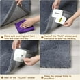 thumbnail image 4 of 12 PCS Vacuum Tech Rug Pad Gripper for Hardwood Floors, White Washable Non Slip Rug Pads Grippers for Area Rugs, Grip Rug Corners to Prevent Sliding, 4 of 5