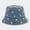 Blue, variant on Four Seasons Denim Flower Embroidery Bucket Hat Fisherman Hat Outdoor Travel Sun Cap for Men and Women 181