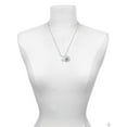 thumbnail image 3 of Delight Jewelry Silvertone Small 3-D White Present Box with Bow Silvertone Script Initial Disc - J - Charm Necklace, 20"+3", 3 of 4