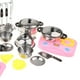 thumbnail image 3 of 27pcs Juego de Utensilios de Cocina de Simulación Plástico Acero Inoxidable Juguete de Diversión para Sunnimix Los niños simulan jugar juguete, 3 of 8