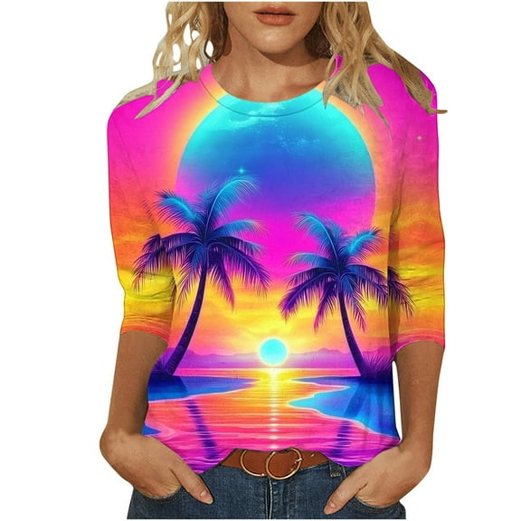 Womens Tops, Crop Tops for Women Trendy Summer Women Blouses for Work Under 10 Red Shirts for Women Crop Women's Summer Tops, Tees & Blouses Warehouse Today Shipping