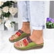 thumbnail image 5 of Sandalias de cuña para mujer, a la moda, de colores mezclados, informales, zapatillas Wmkox8yii hj789, 5 of 5