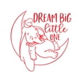 thumbnail image 3 of Calcomanía de pared de Dumbo, luna, estrella, sueño grande, pequeño, elefante de dibujos animados, vinilo, calcomanía para pared, habitación infantil, calcomanías para decoración de pared, 3 of 5