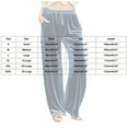 thumbnail image 3 of Brnmxoke Womens Velvet Leggings Drawstring Waist Wide Leg Casual Lounge Pants Buttery Soft Athletic Trousers with Pockets Black,M, 3 of 6
