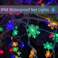 thumbnail image 4 of EIMELI 100 LED Christmas Snowflake Lights  32ft Snowflake Fairy String Lights Indoor  8 Modes Plug in Christmas String Lights  Waterproof Xmas Light for Christmas Decorations  Xmas Tree, 4 of 13