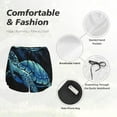 thumbnail image 6 of Fotbe Ocean Turtle Womens High Waist Running Shorts Athletic Workout Quick Dry Shorts for Women with Pockets Gym Yoga Summer Shorts-Small, 6 of 9
