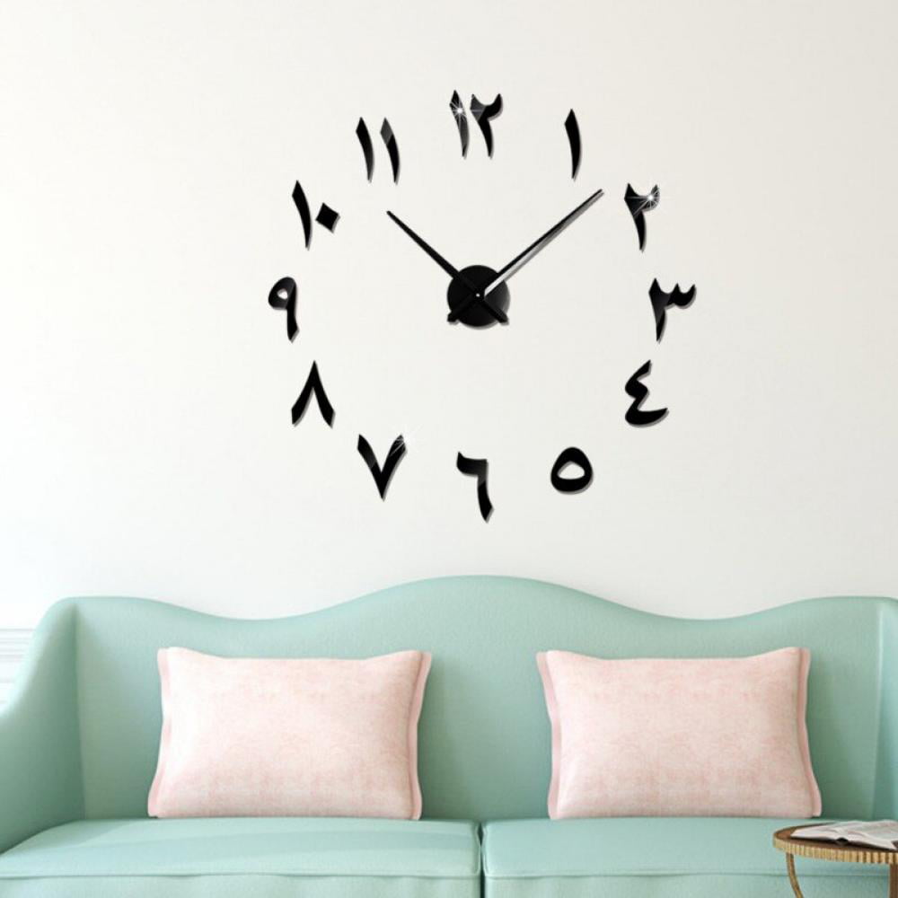 Details about    Details about  3D DIY Home Modern Creative Decoration Living Room Wall Clock 