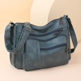 thumbnail image 4 of Stylago Retro Messenger Bag for Women Vintage Leather Crossbody Shoulder Purses Ladies Work Travel Handbags with Multiple Pockets Blue, 4 of 7