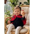 thumbnail image 6 of RUINIXCW Infant Baby Girl Boy Ladybug Costume Halloween Animal Costume Baby Cosplay Photoshoot Outfit Long Sleeve Romper Dot Embroidery Cape Headband, 6 of 8