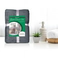 thumbnail image 4 of Beauty Threadz Ultra Soft 8 Piece Towel Set 500 GSM - 100% Pure Cotton, 2 Oversized Bath Towels 27x54, 2 Hand Towels 16x28, 4 Wash Cloths 13x13 - Ideal for Everyday use, Hotel & Spa- Charcoal Grey, 4 of 7