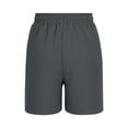 thumbnail image 5 of HAOTAGS Boys Summer Shorts,Lightweight Elastic Waist School Uniform Breathable Casual Shorts Gray 8-9, 5 of 8