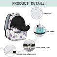 thumbnail image 4 of Pioneer Flower Floral Print Pattern Backpack for School, Cute School Bag with Adjustable Shoulder Straps and Padded Back, 15.3"x11"x7.1", 4 of 5